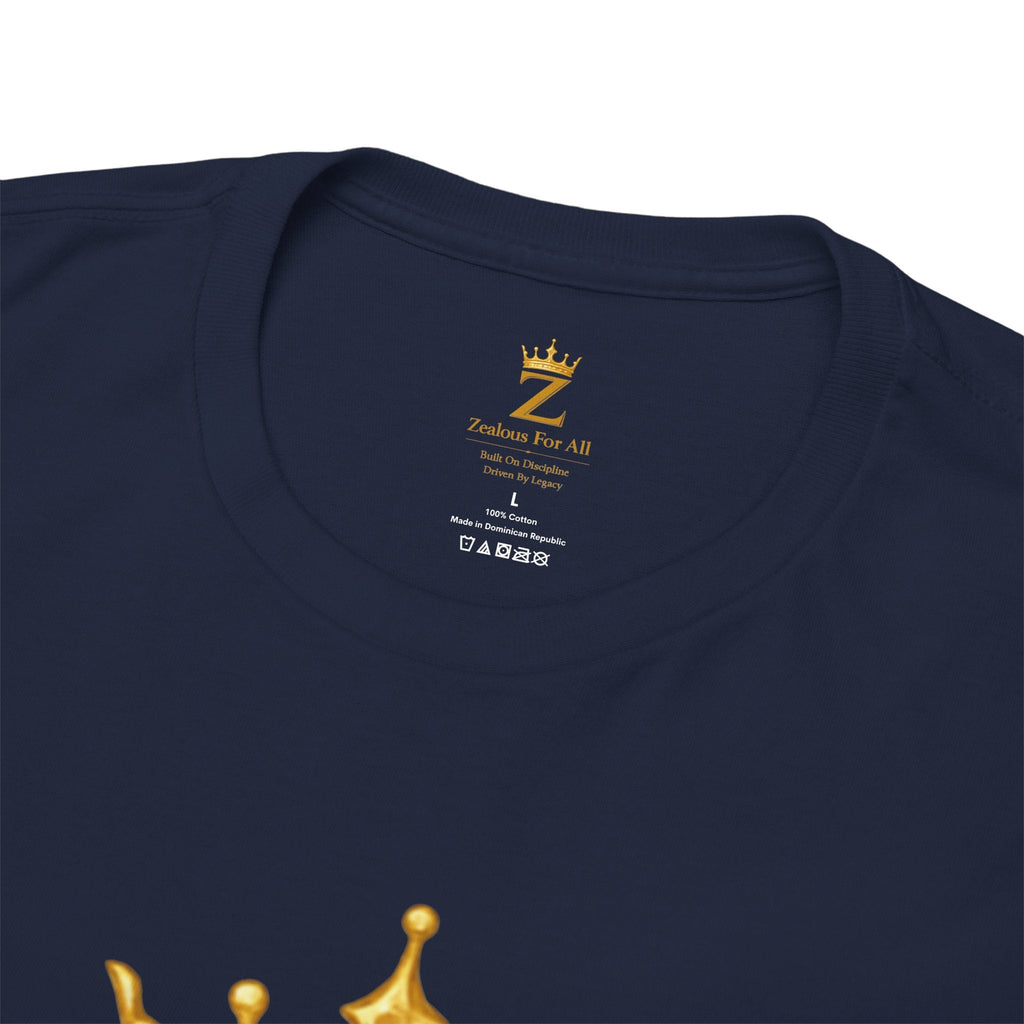 Unisex Zealous For All T-Shirt (Gold Logo (with Back logo) T-shirt) Printify