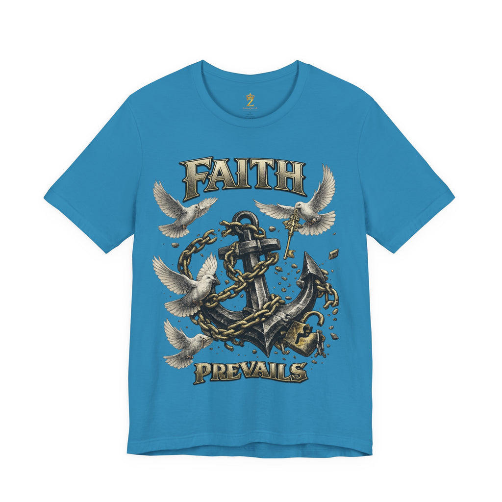 Faith Prevails T‑Shirt (Black Anchor) Printify