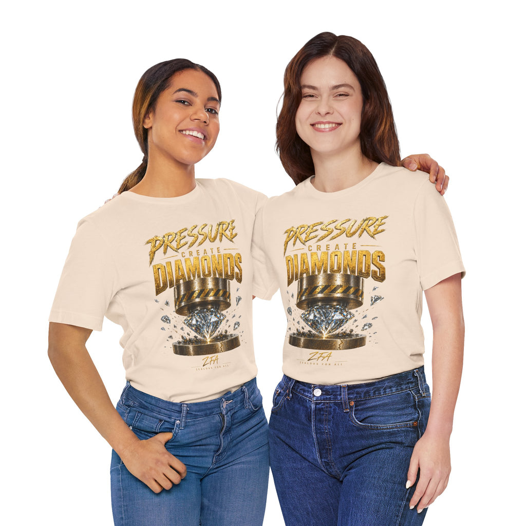 Pressure Create Diamonds T-Shirt — Motivational Graphic Tee