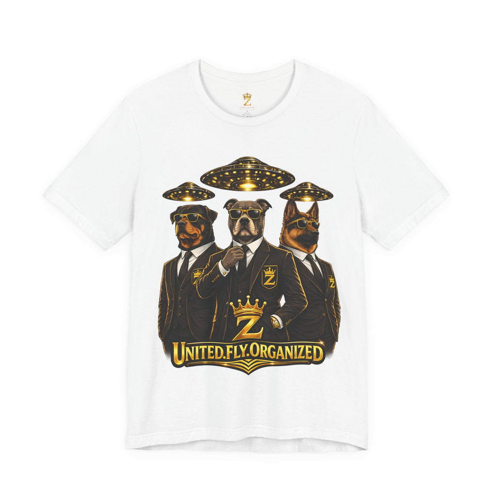 COMING SOON... United. Fly. Organized. Graphic Tee (Gold) Printify