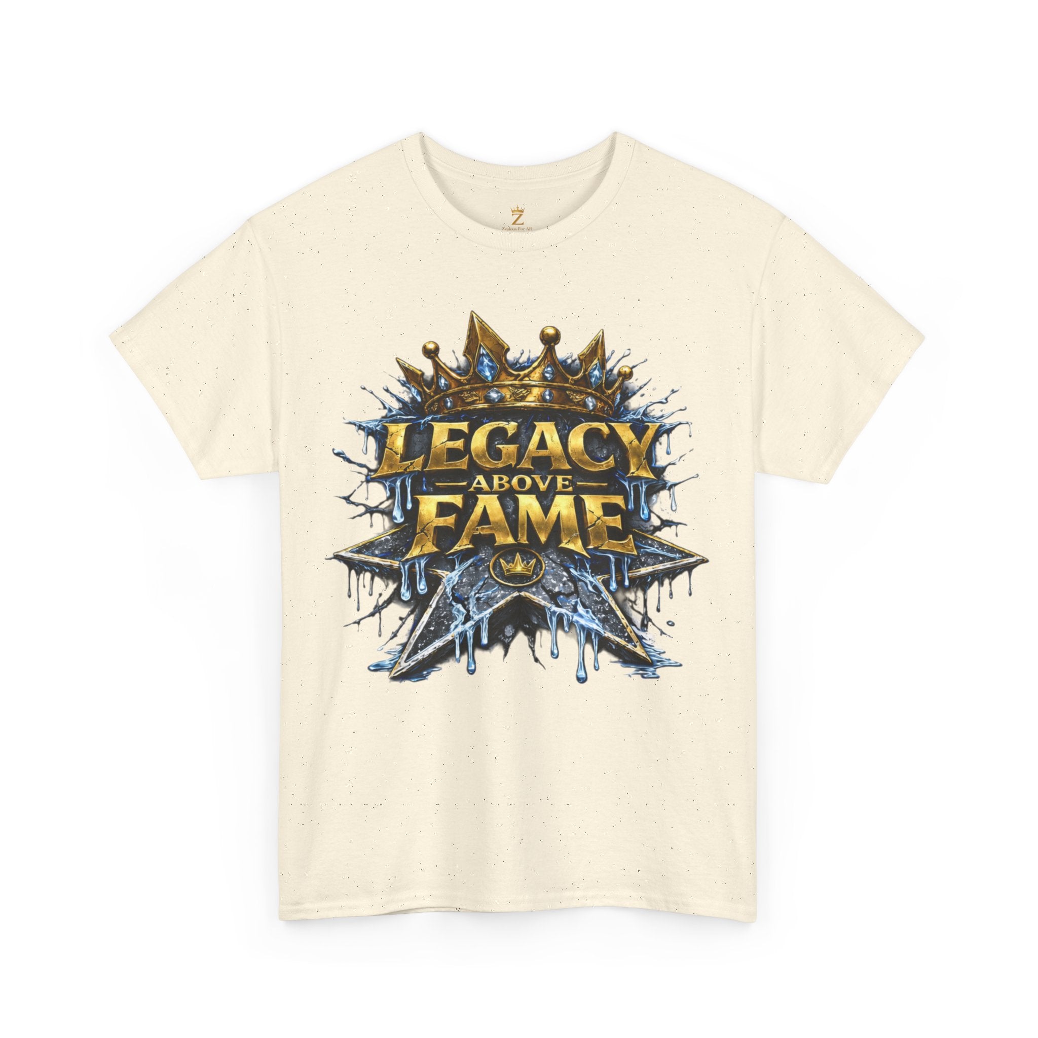 Adult Legacy Above Fame Graphic T-Shirt (Icy Blue Drip) - Zealous For All