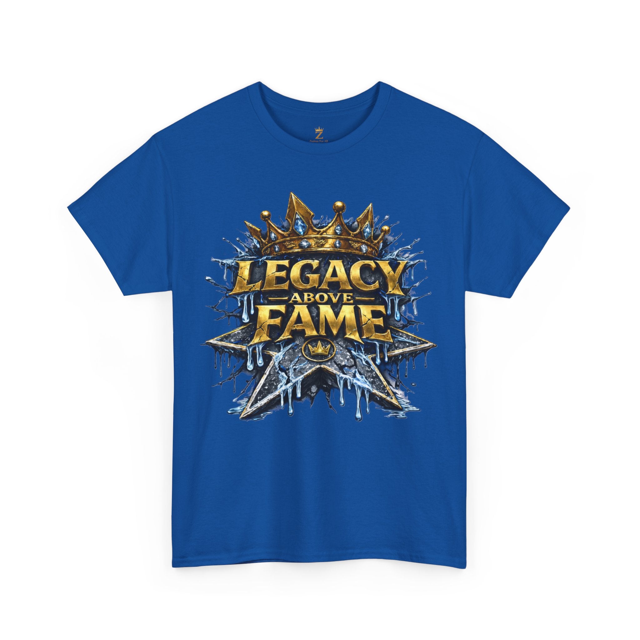 Adult Legacy Above Fame Graphic T-Shirt (Icy Blue Drip) - Zealous For All