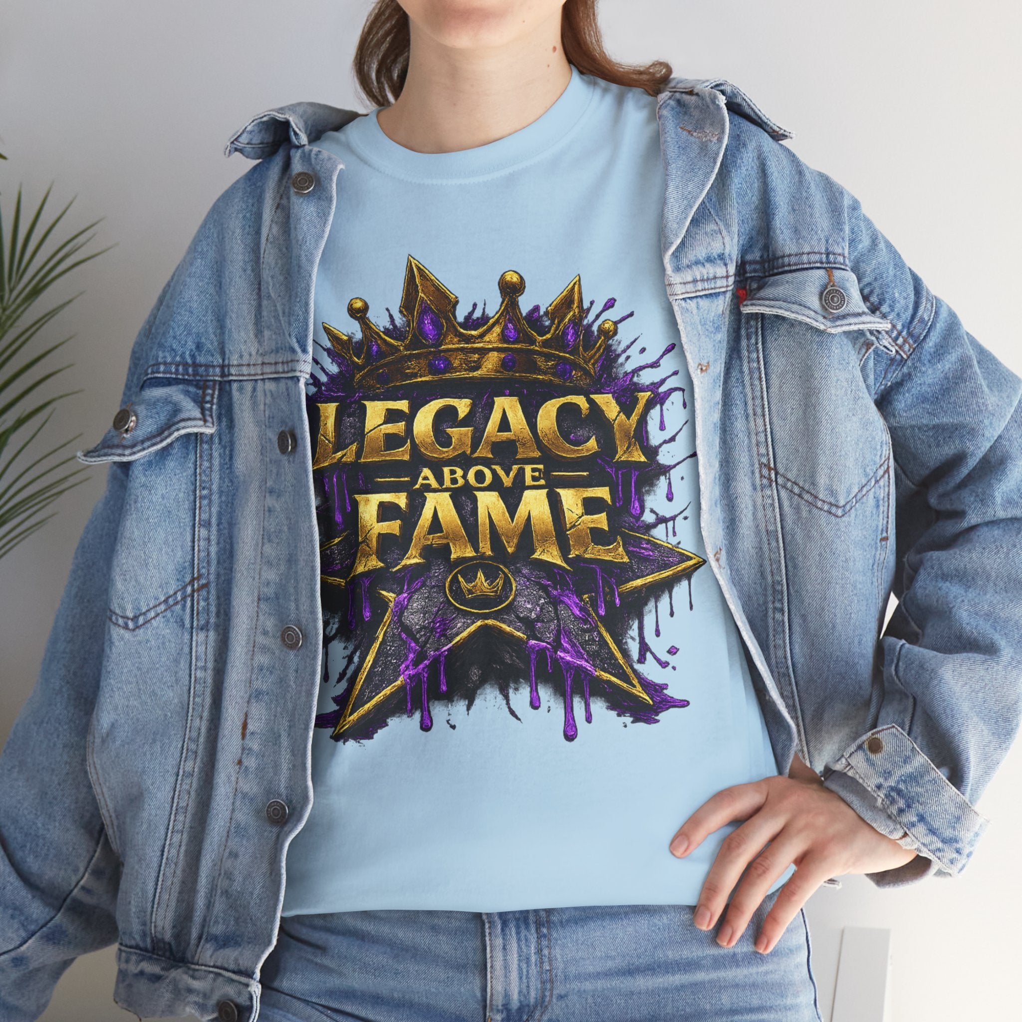 Adult Legacy Above Fame Graphic T-Shirt (Purple Drip) - Zealous For All