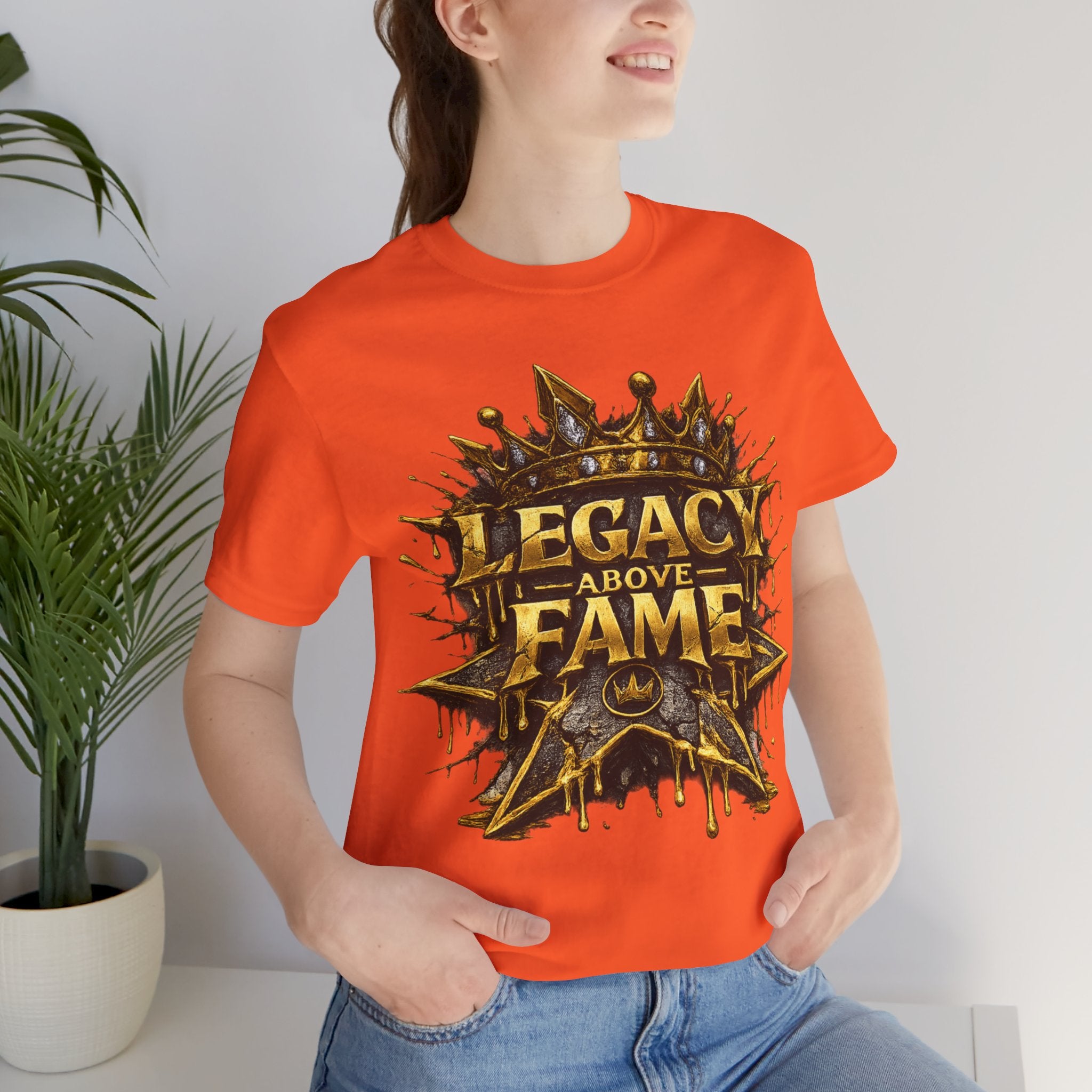 COMING SOON... Legacy Above Fame Graphic Tee (Gold Crown) Printify
