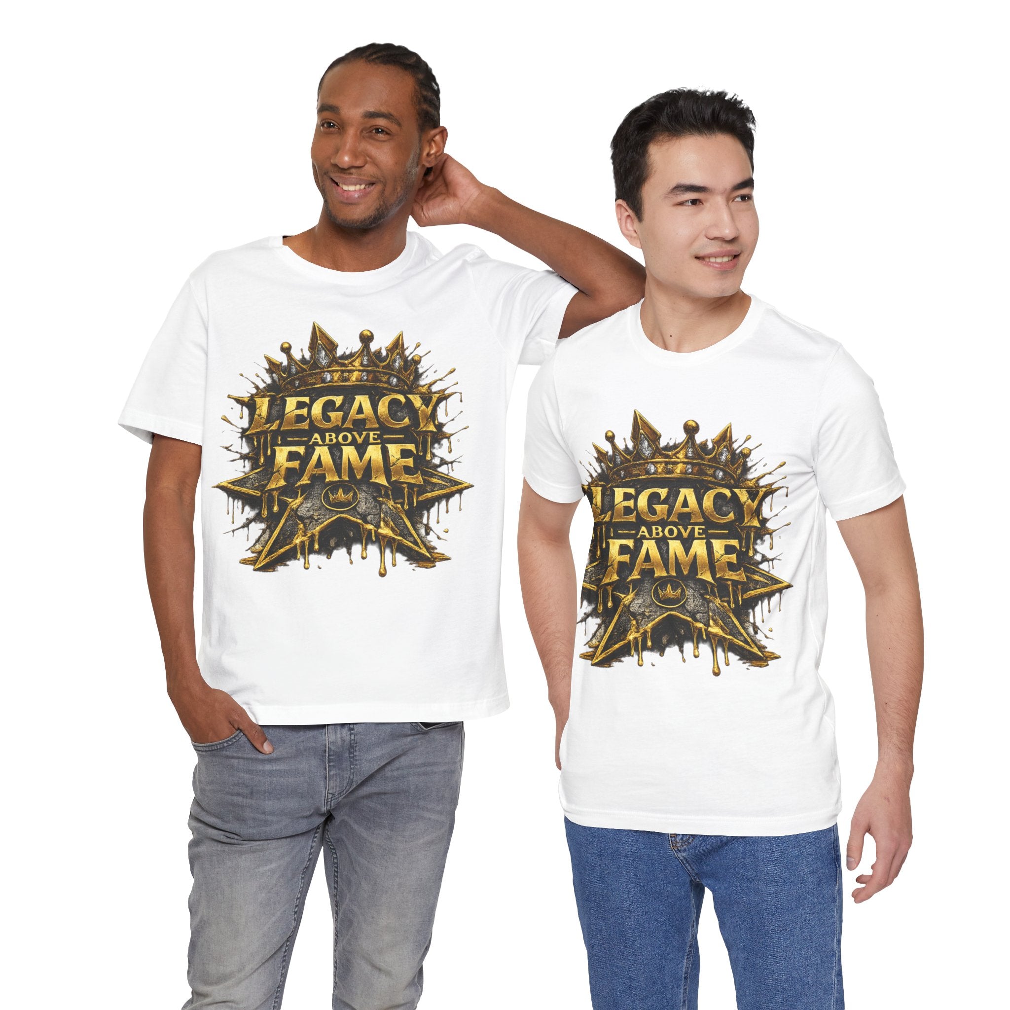 COMING SOON... Legacy Above Fame Graphic Tee (Gold Crown) Printify