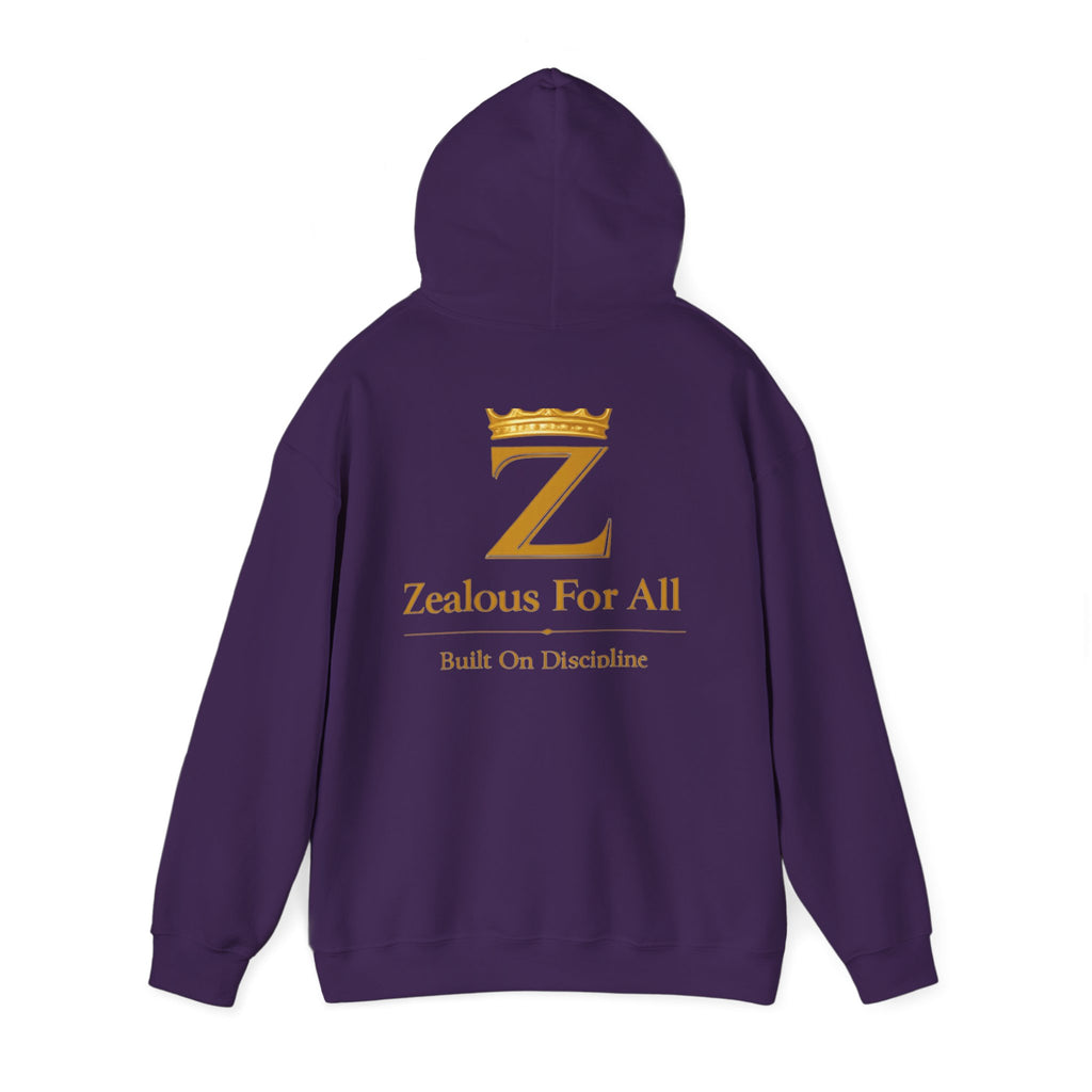 Zealous For All Hoodie — Gold Front Logo Sweatshirt - Zealous For All