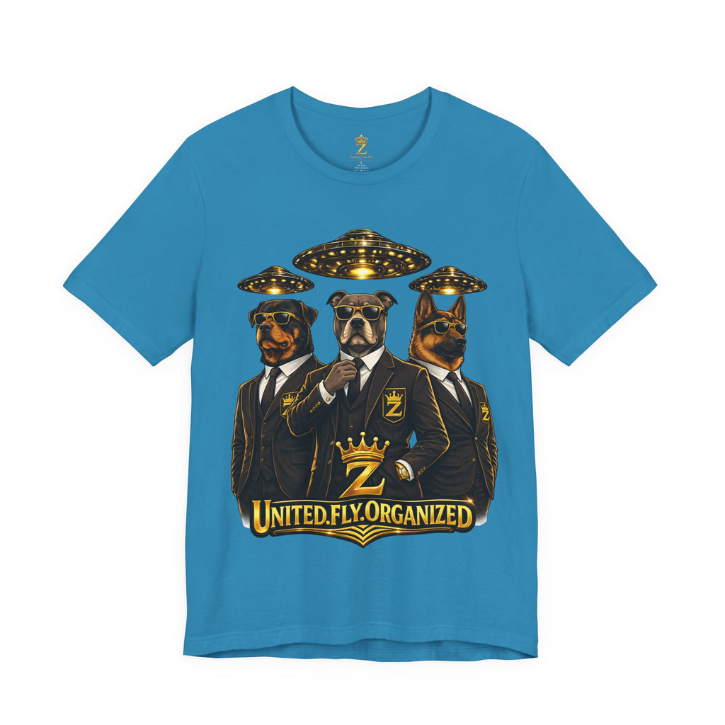 COMING SOON... United. Fly. Organized. Graphic Tee (Gold) Printify