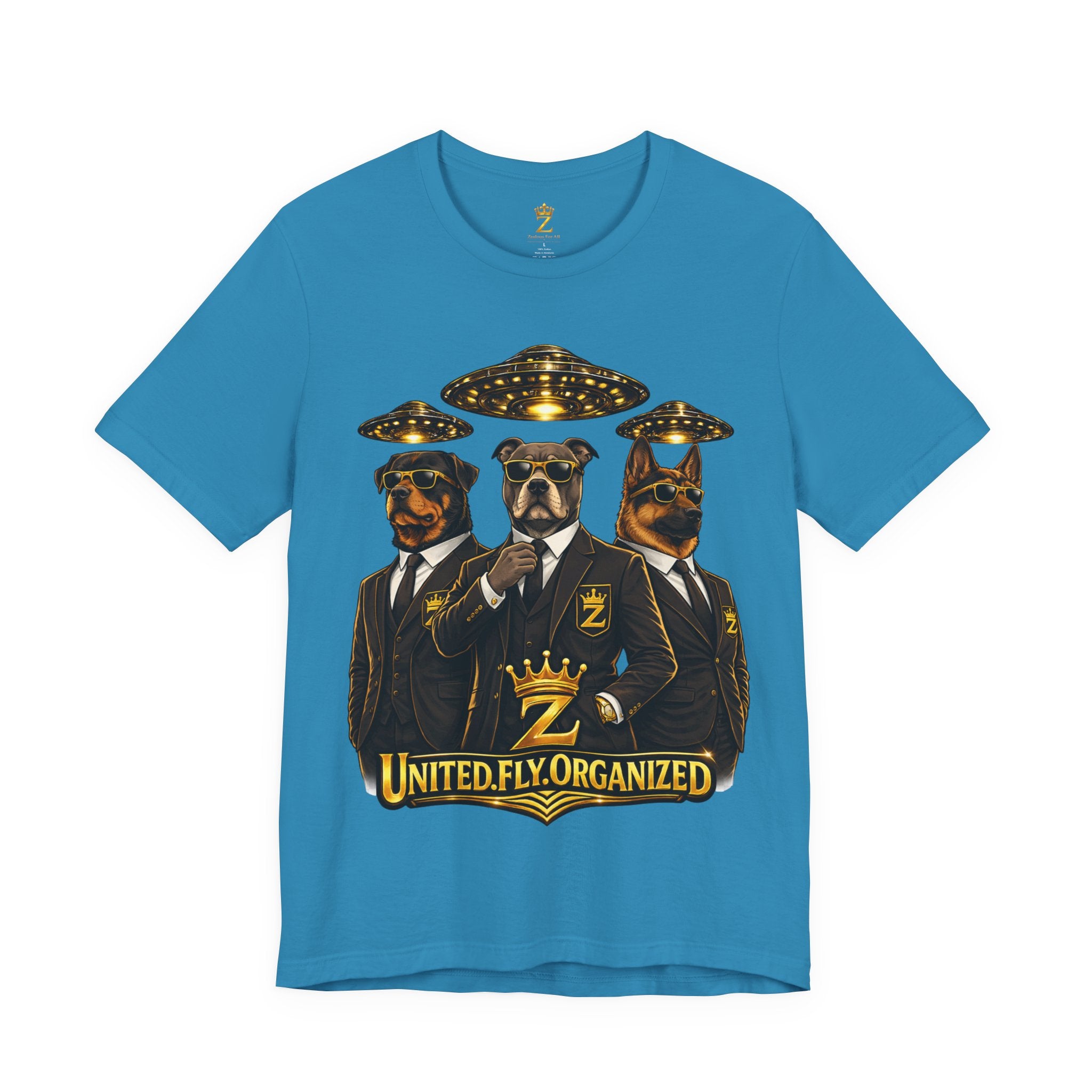 COMING SOON... United. Fly. Organized. Graphic Tee (Gold) Printify