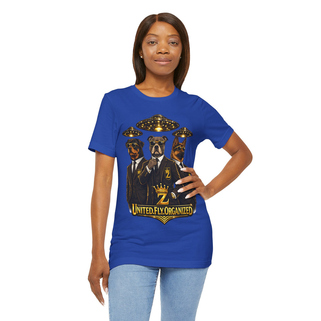 COMING SOON... United. Fly. Organized. Graphic Tee (Gold) Printify
