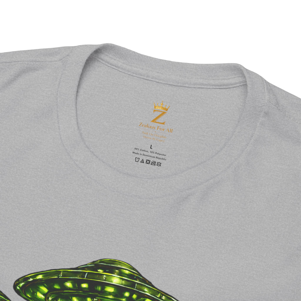 Adult "United. Fly. Organized." Graphic Tee (Lime Green) Printify