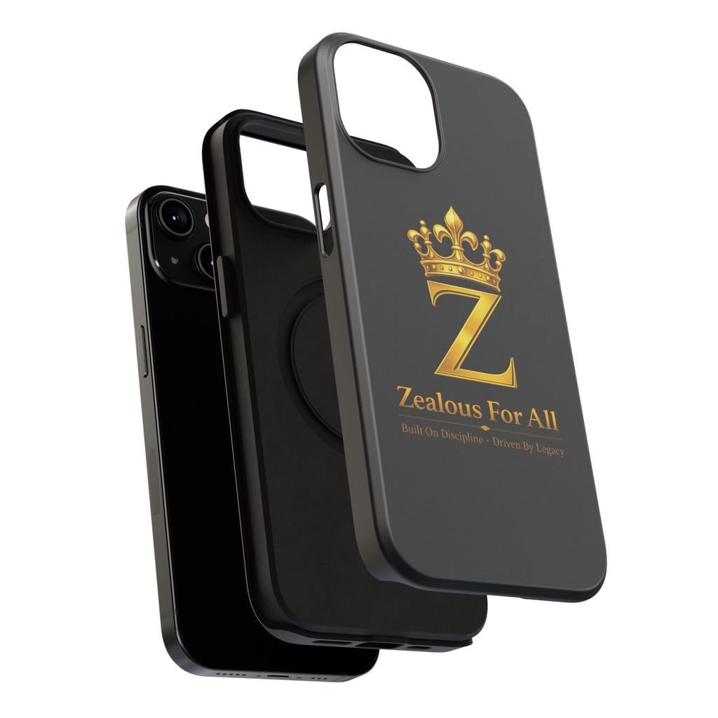 ZFA Phone Case  — "Zealous For All" Gold Crown Impact-Resistant Case Printify