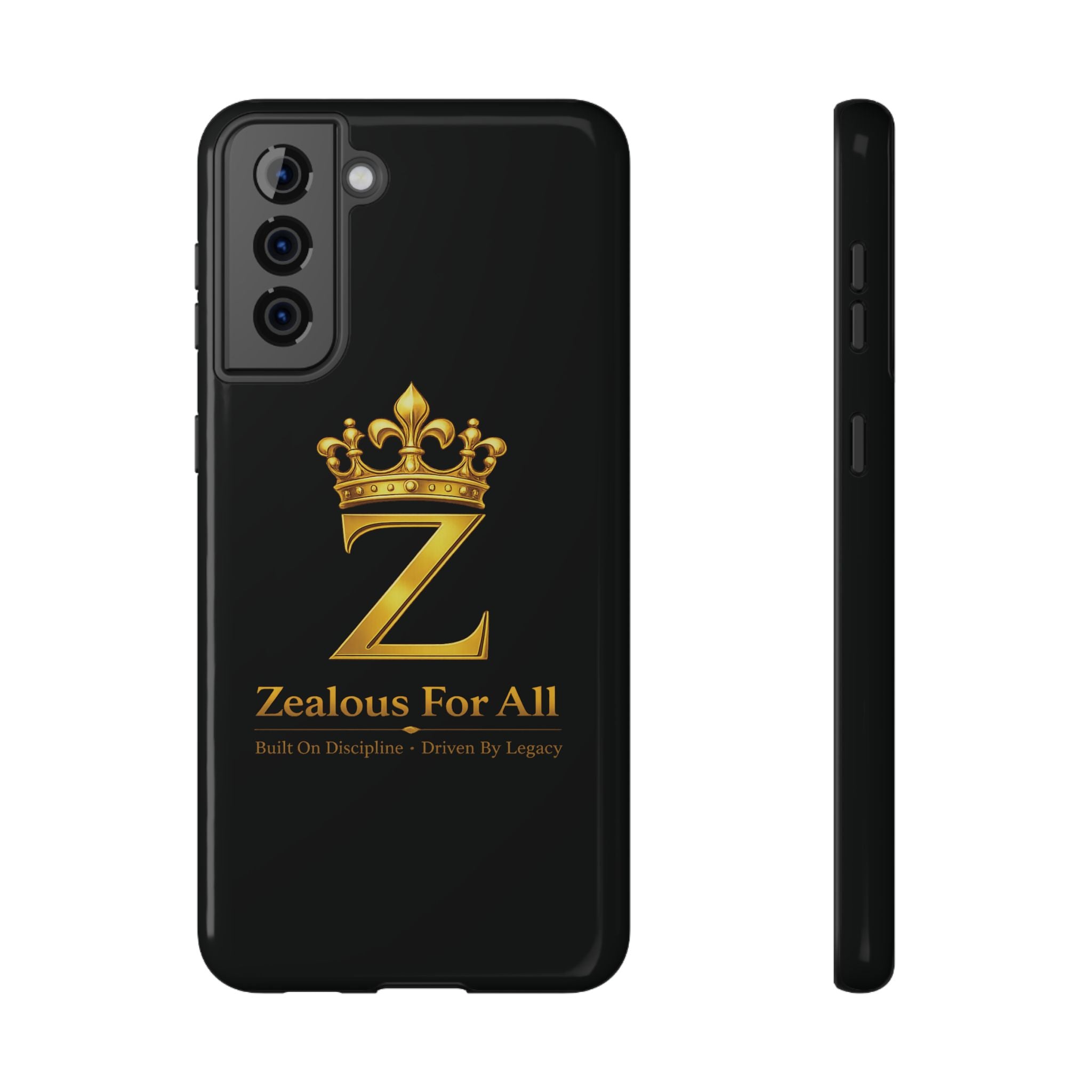 ZFA Phone Case  — "Zealous For All" Gold Crown Impact-Resistant Case Printify