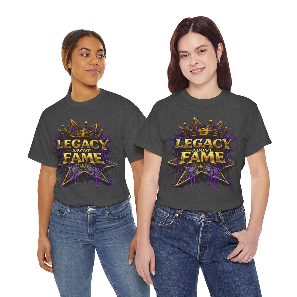 Adult Legacy Above Fame Graphic T-Shirt (Purple Drip) - Zealous For All