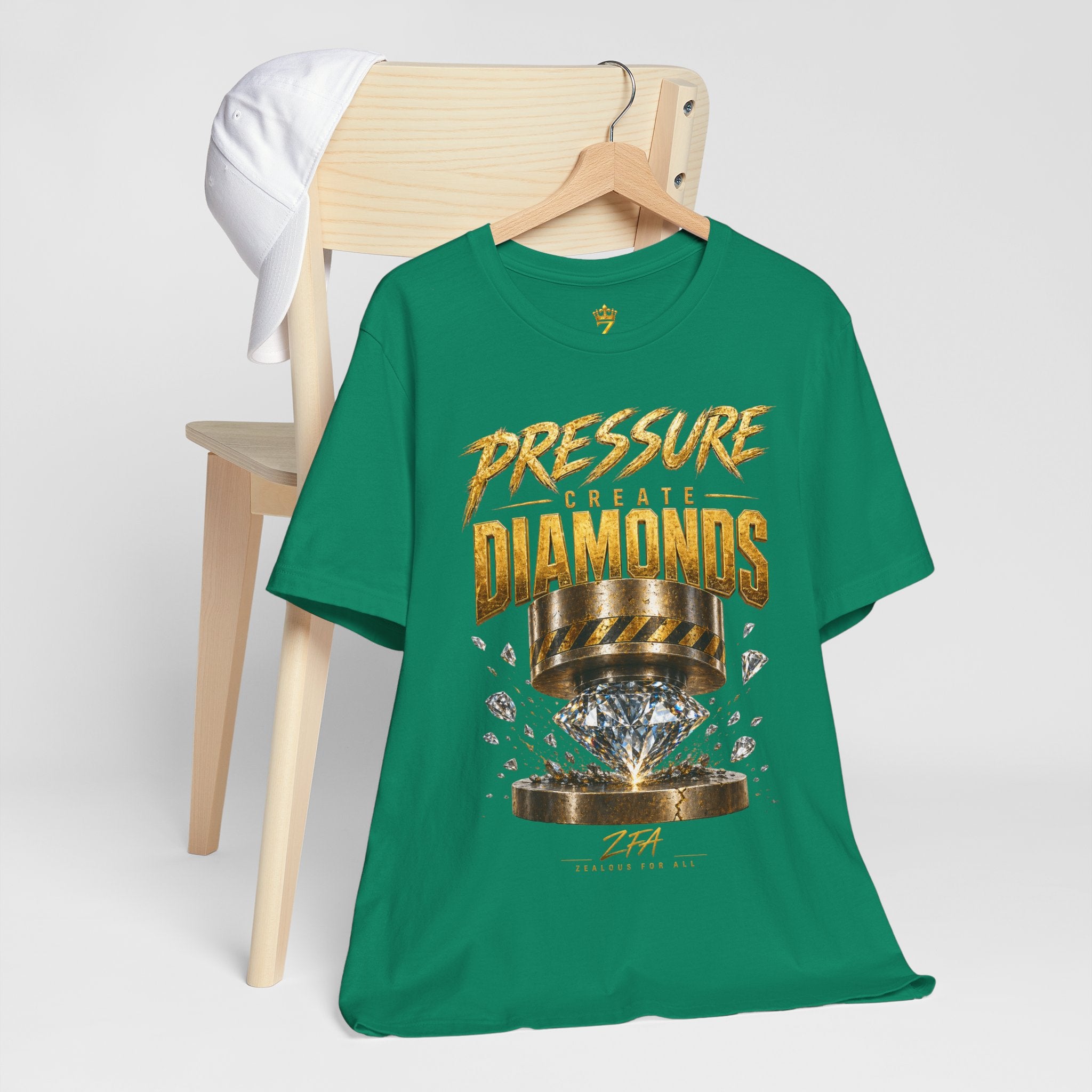 Pressure Create Diamonds T-Shirt — Motivational Graphic Tee