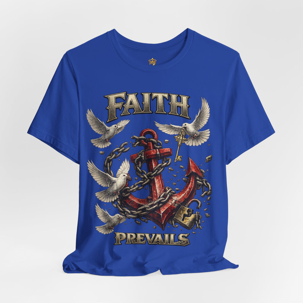 Faith Prevails T‑Shirt (Red Anchor) Printify