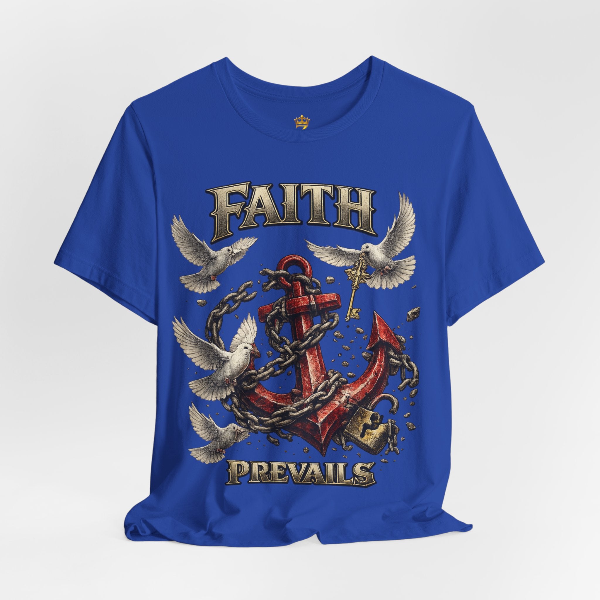 Faith Prevails T‑Shirt (Red Anchor) Printify