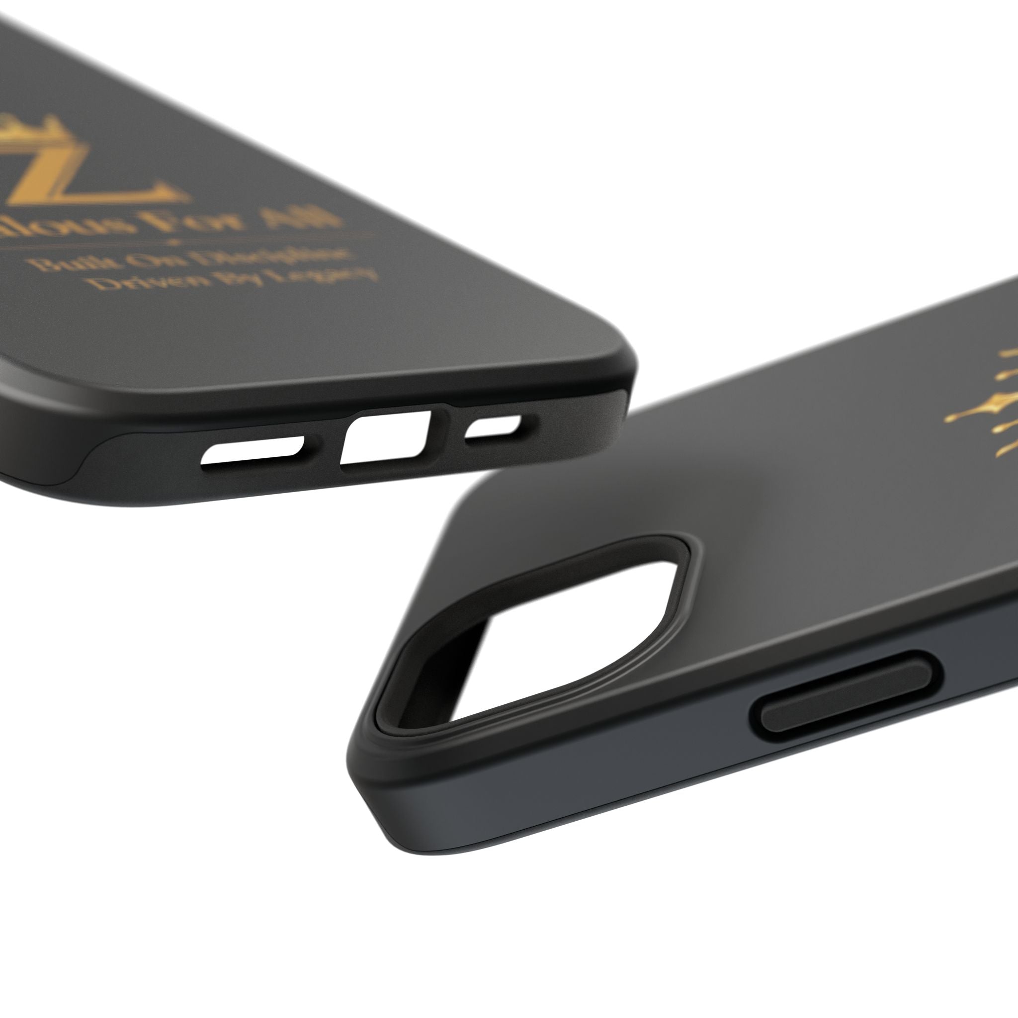 Phone Case — "Zealous For All" Gold Crown Impact-Resistant Case Printify