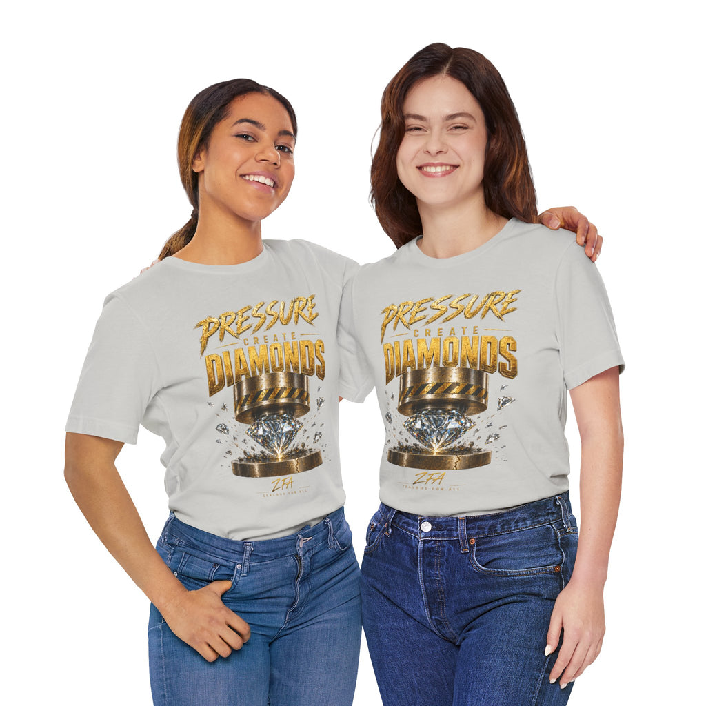 Pressure Create Diamonds T-Shirt — Motivational Graphic Tee