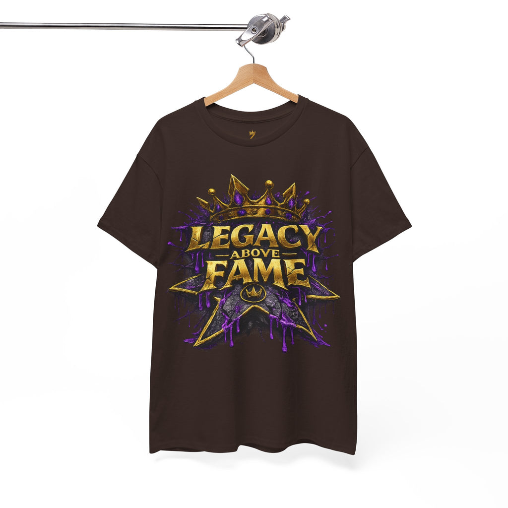Adult Legacy Above Fame Graphic T-Shirt (Purple Drip) - Zealous For All