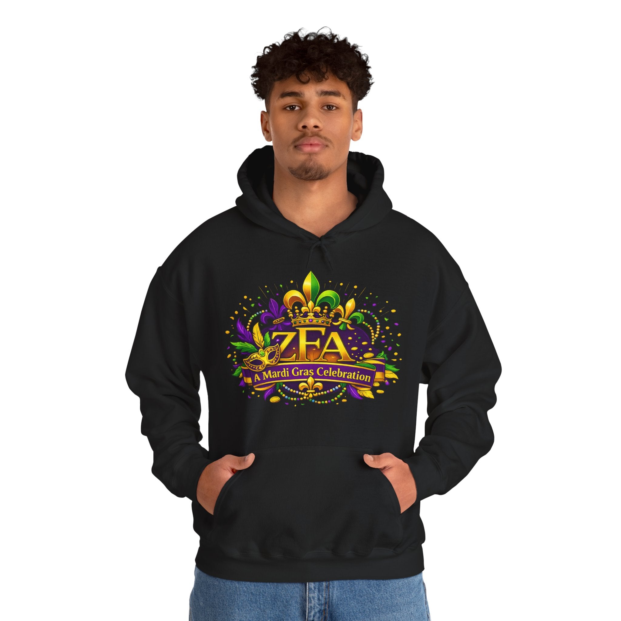 COMING WINTER... ZFA Mardi Gras Celebration Hoodie — Mardi Gras Edition Printify