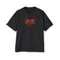 Oversized Discipline Over Emotions (Back) Graphic Tee (Red Heart) Printify