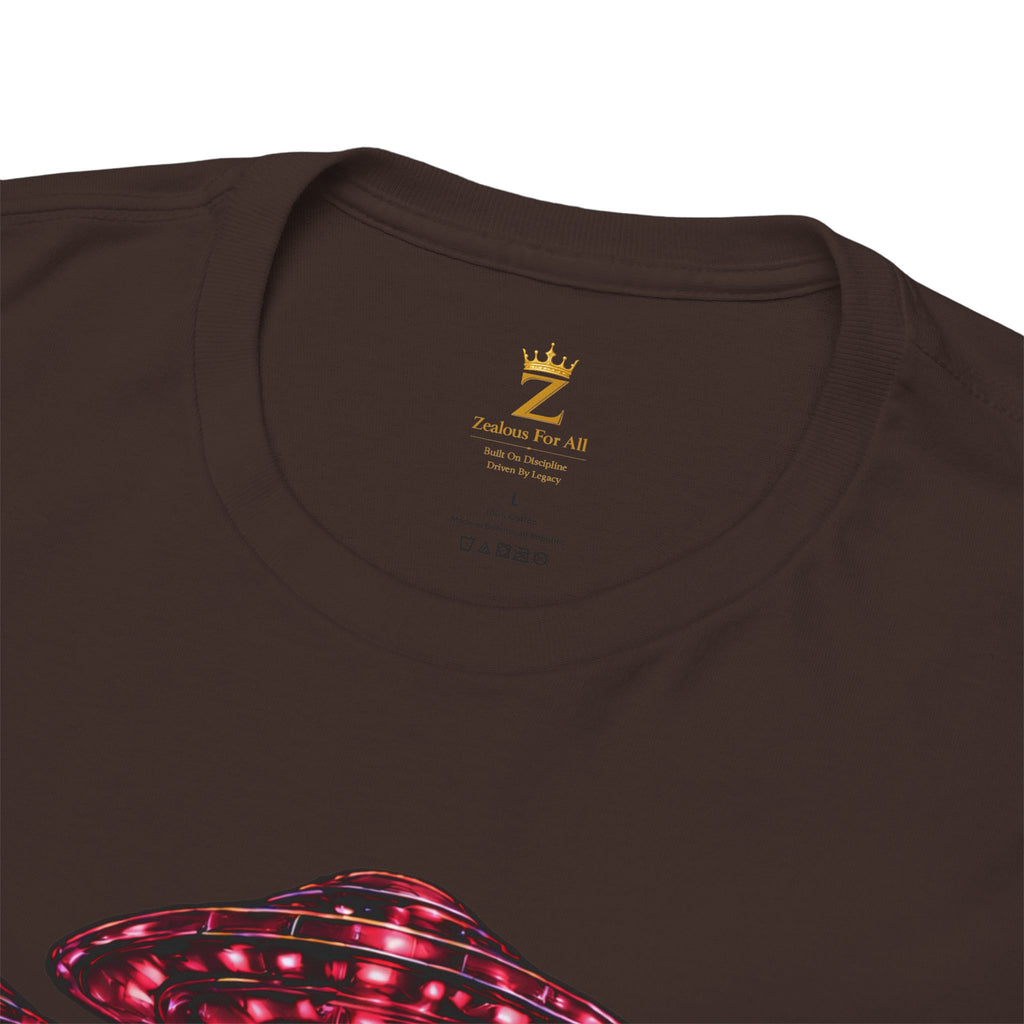 Adult "United. Fly. Organized." Graphic Tee (Hot Pink) Printify