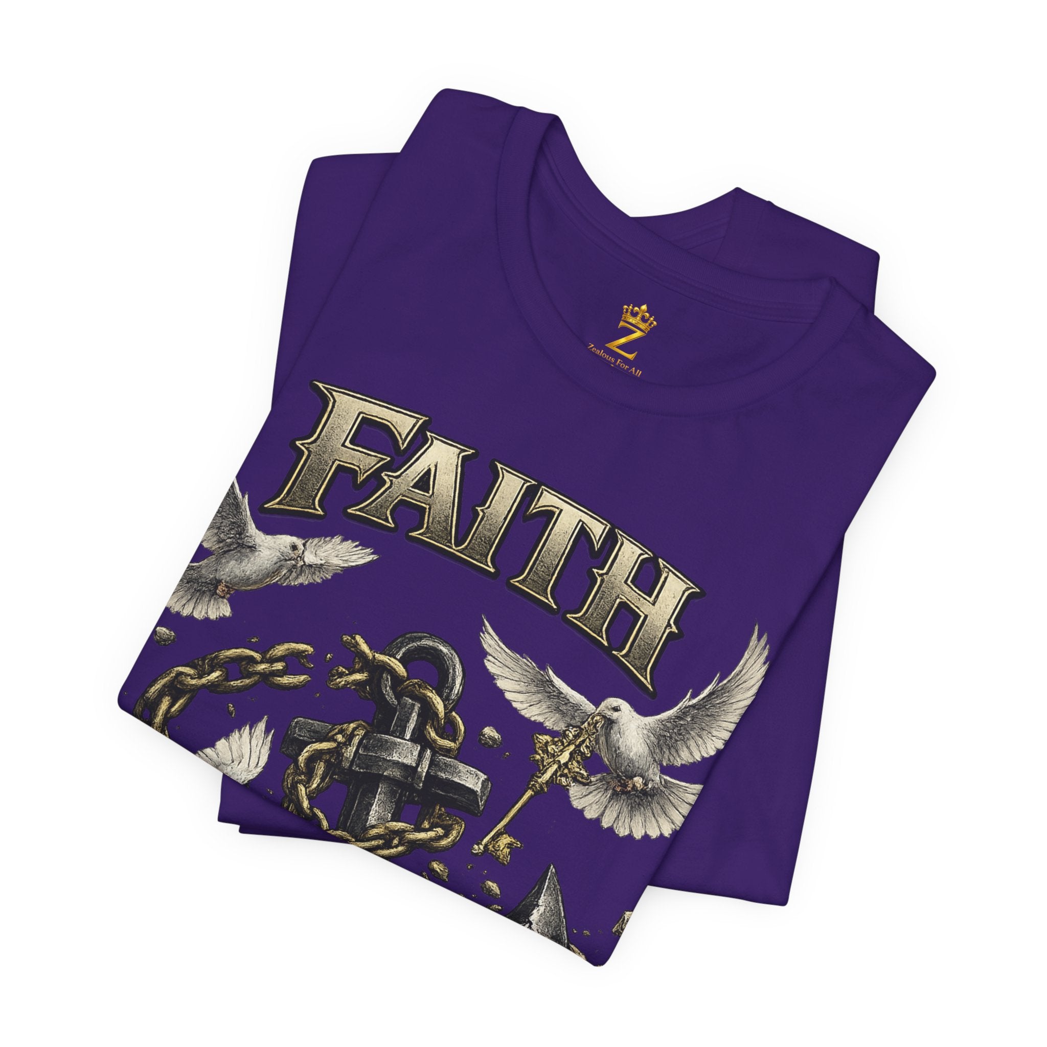Faith Prevails T‑Shirt (Black Anchor) Printify