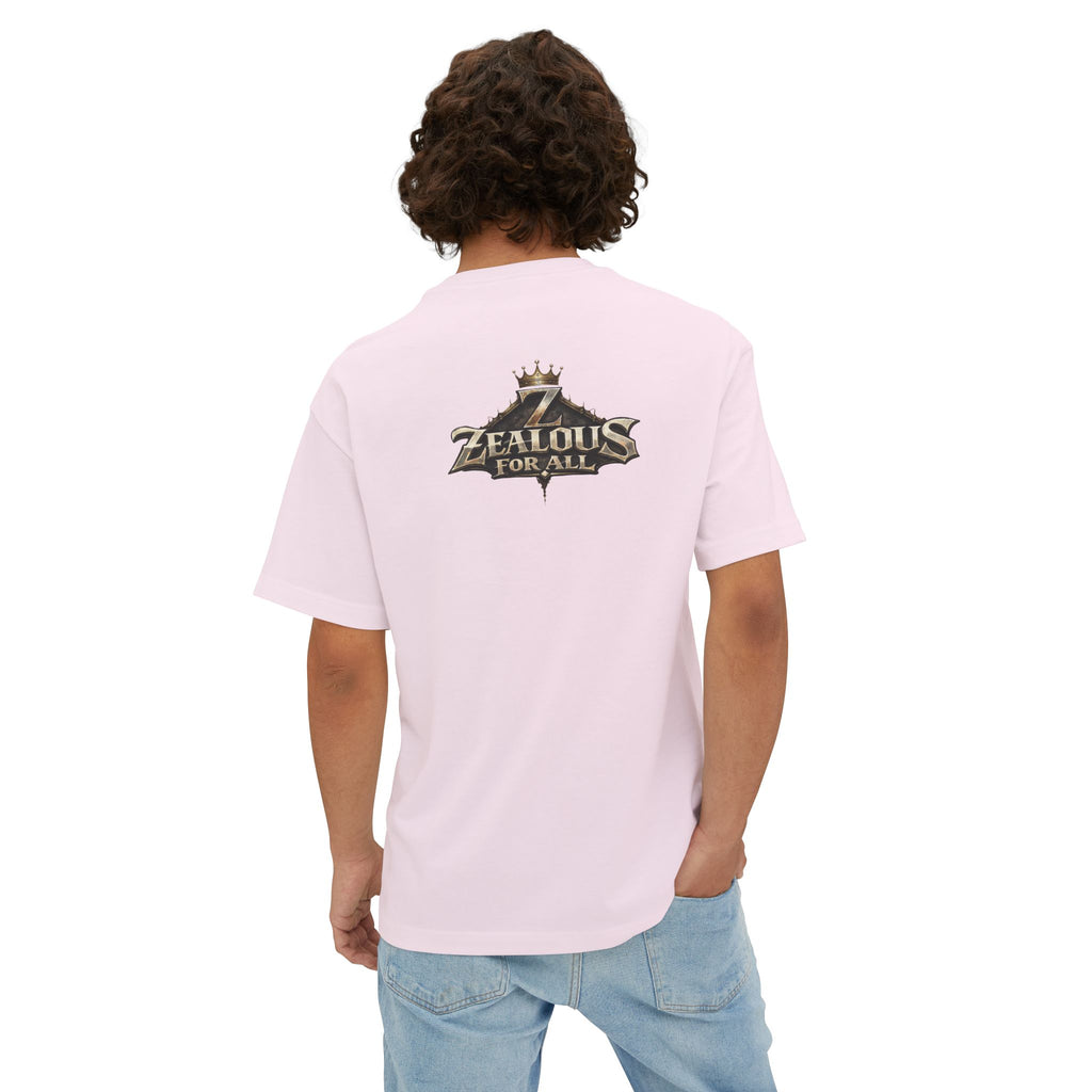 Adult *Oversized* Discipline Over Emotions Graphic Tee (Black Heart) - Zealous For All