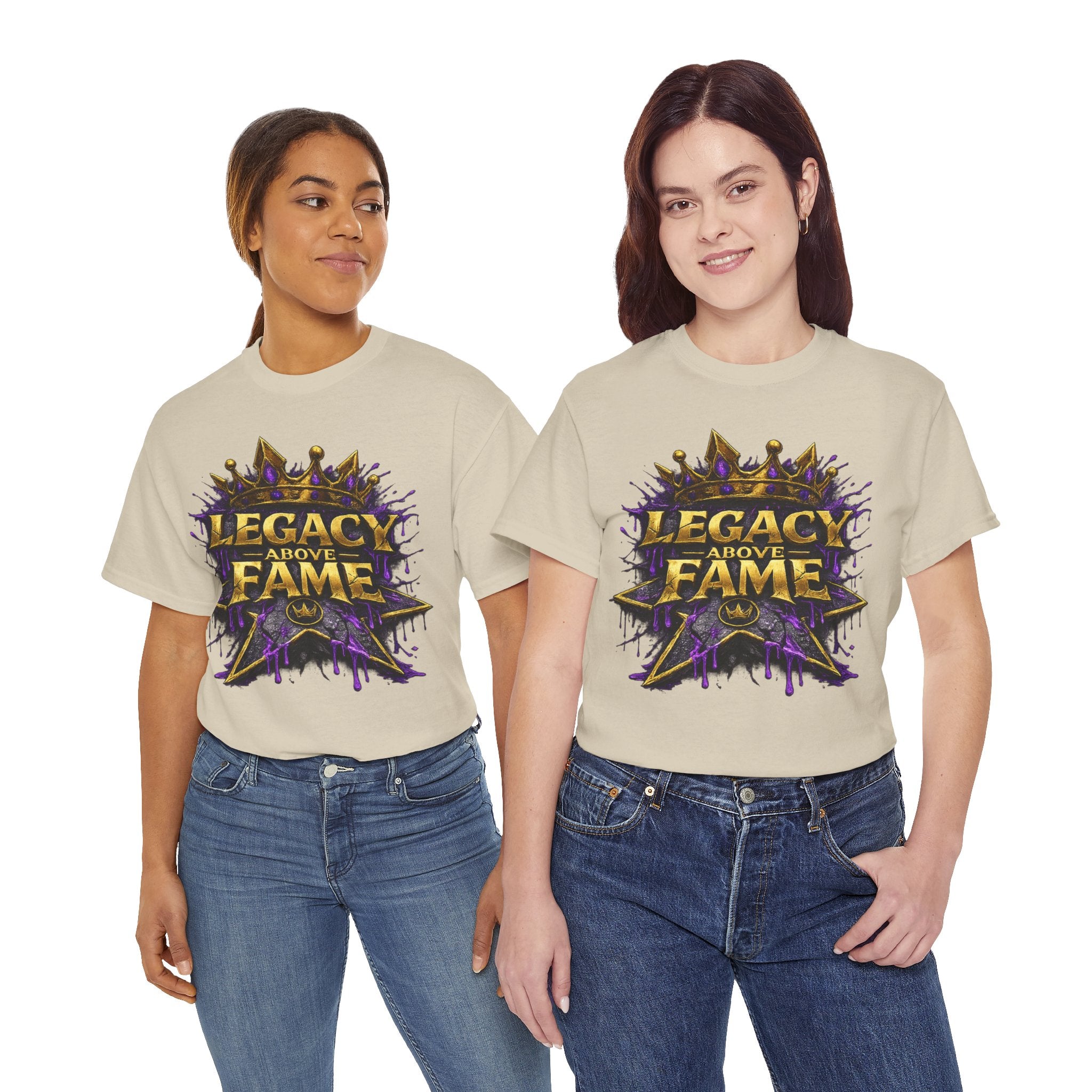 Adult Legacy Above Fame Graphic T-Shirt (Purple Drip) - Zealous For All