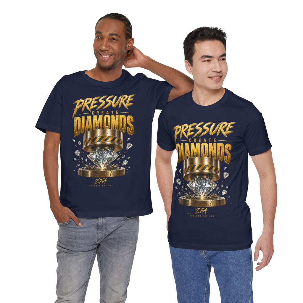 Pressure Create Diamonds T-Shirt — Motivational Graphic Tee