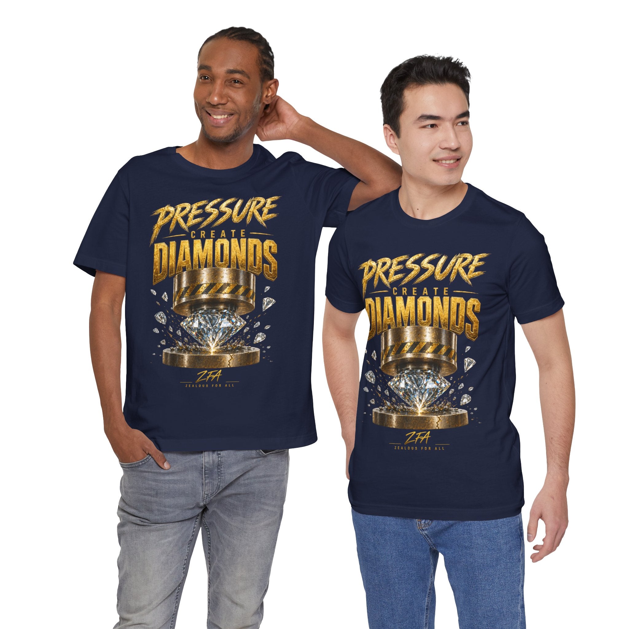 Pressure Create Diamonds T-Shirt — Motivational Graphic Tee
