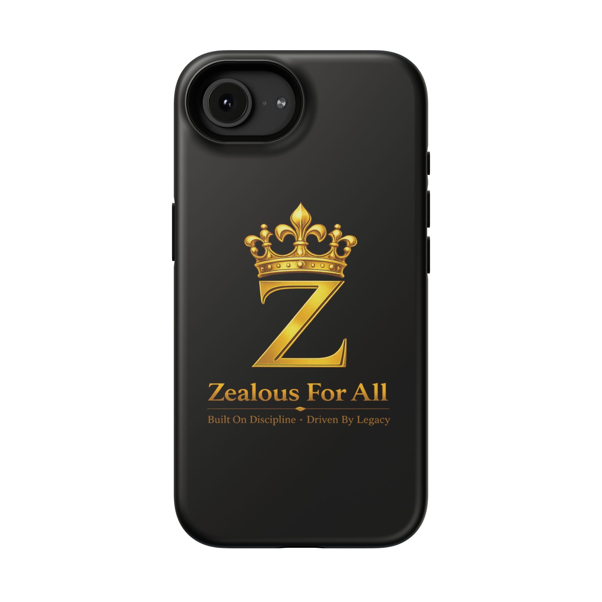 ZFA Phone Case  — "Zealous For All" Gold Crown Impact-Resistant Case Printify