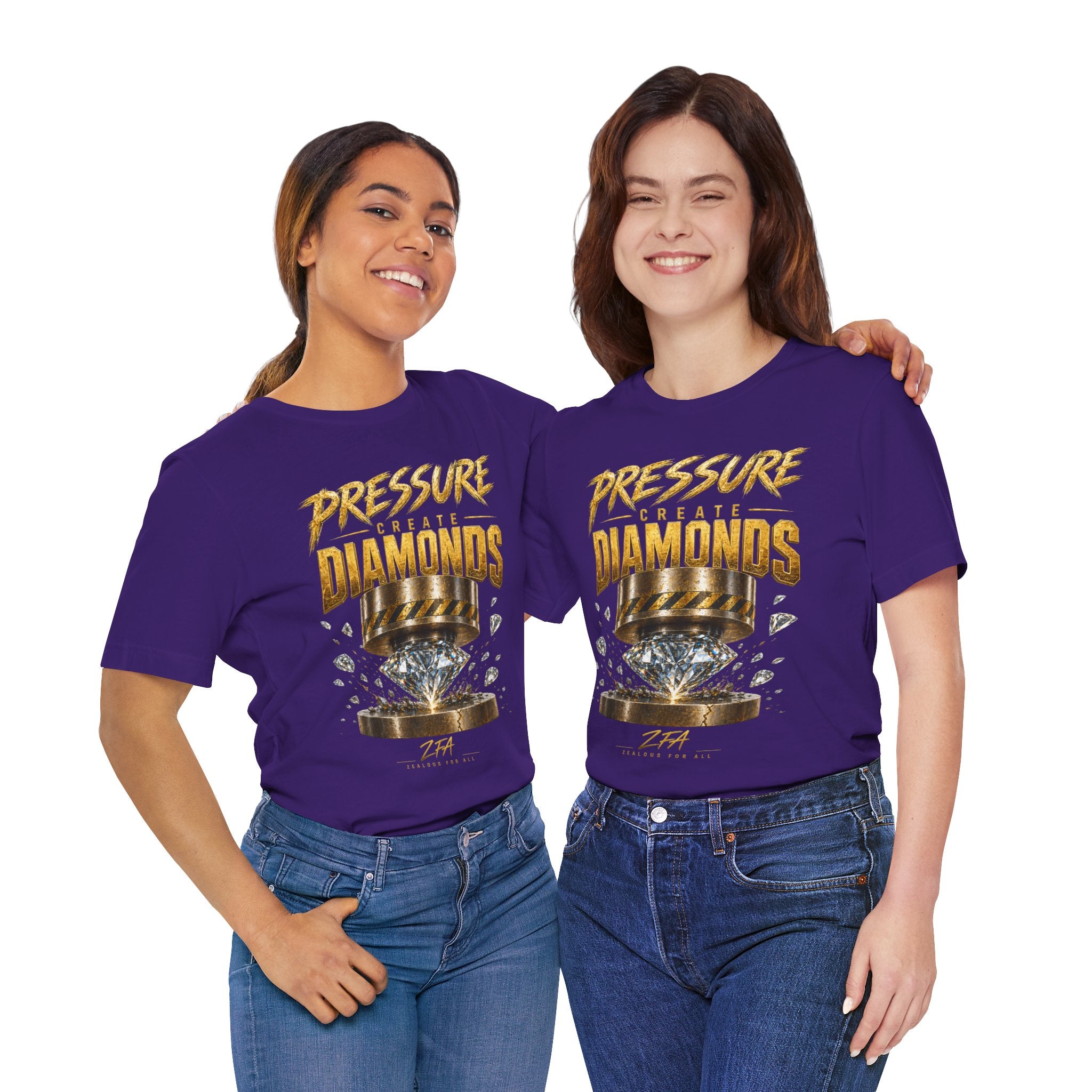 Pressure Create Diamonds T-Shirt — Motivational Graphic Tee
