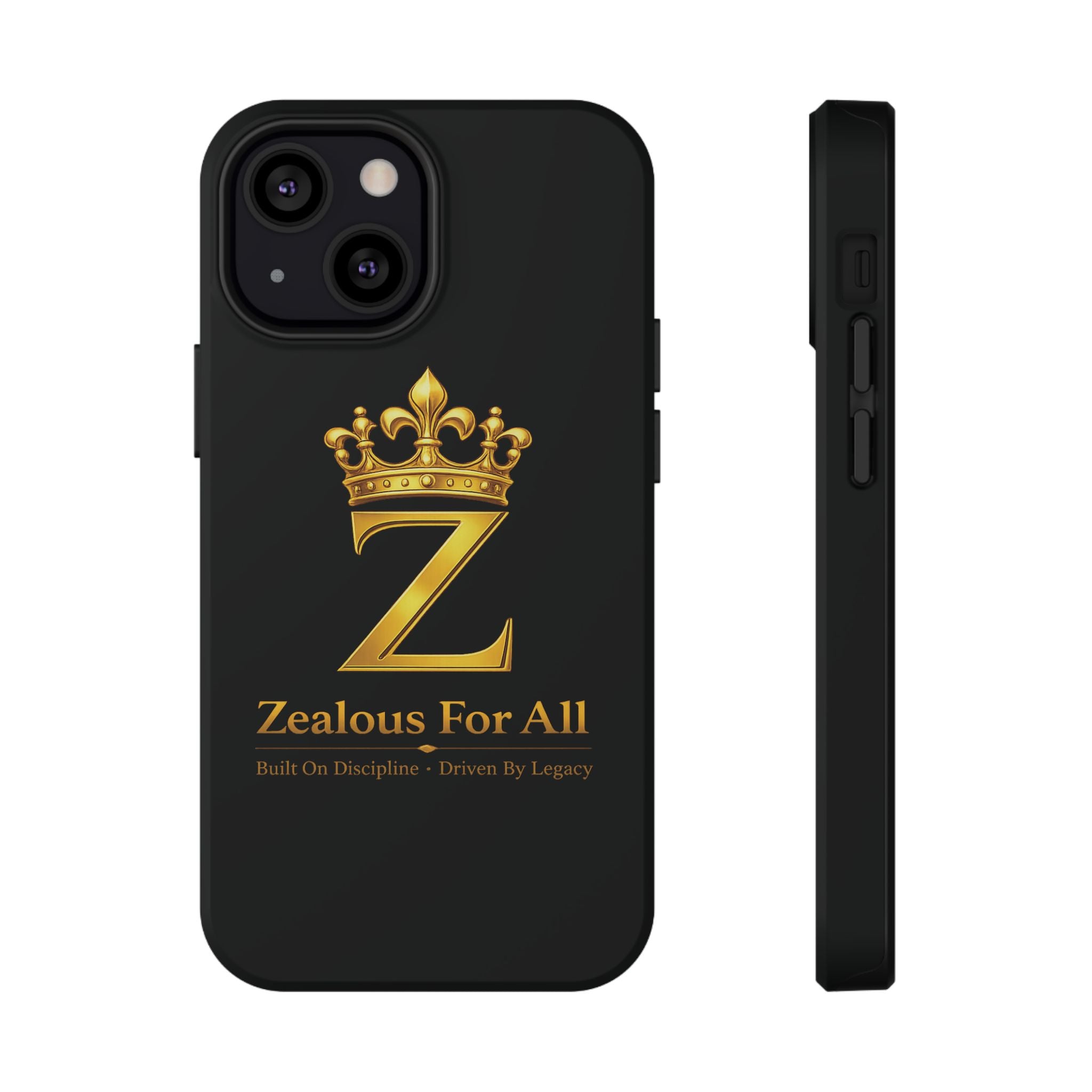 ZFA Phone Case  — "Zealous For All" Gold Crown Impact-Resistant Case Printify