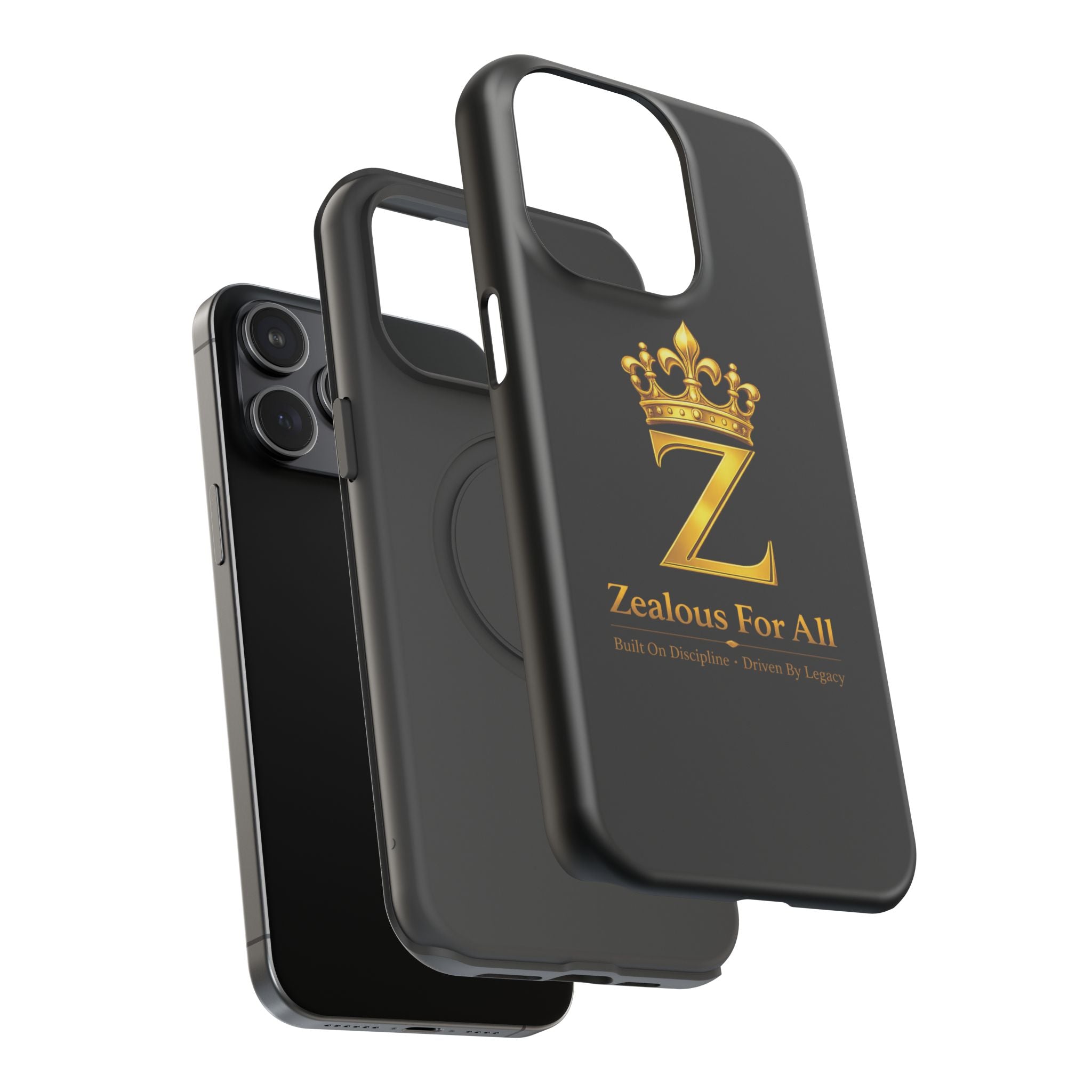 ZFA Phone Case  — "Zealous For All" Gold Crown Impact-Resistant Case Printify
