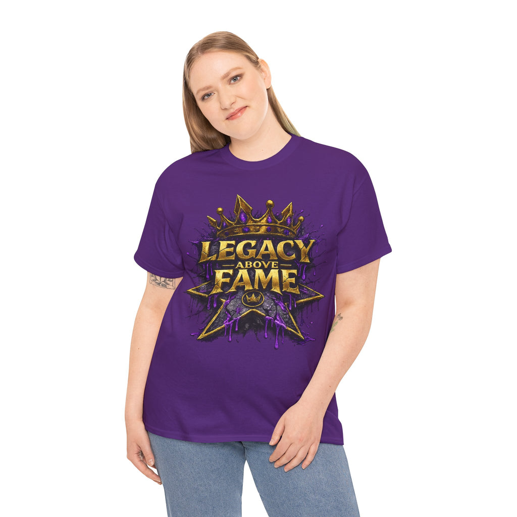 Adult Legacy Above Fame Graphic T-Shirt (Purple Drip) - Zealous For All