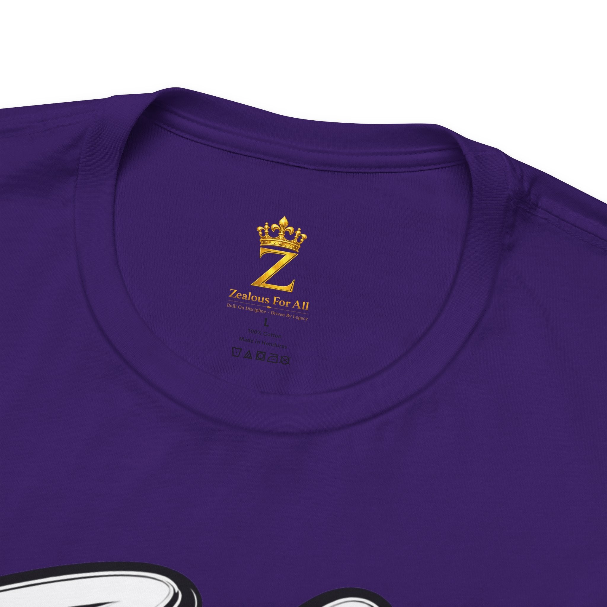 Zealous For All Graphic T-Shirt (White Logo) Printify