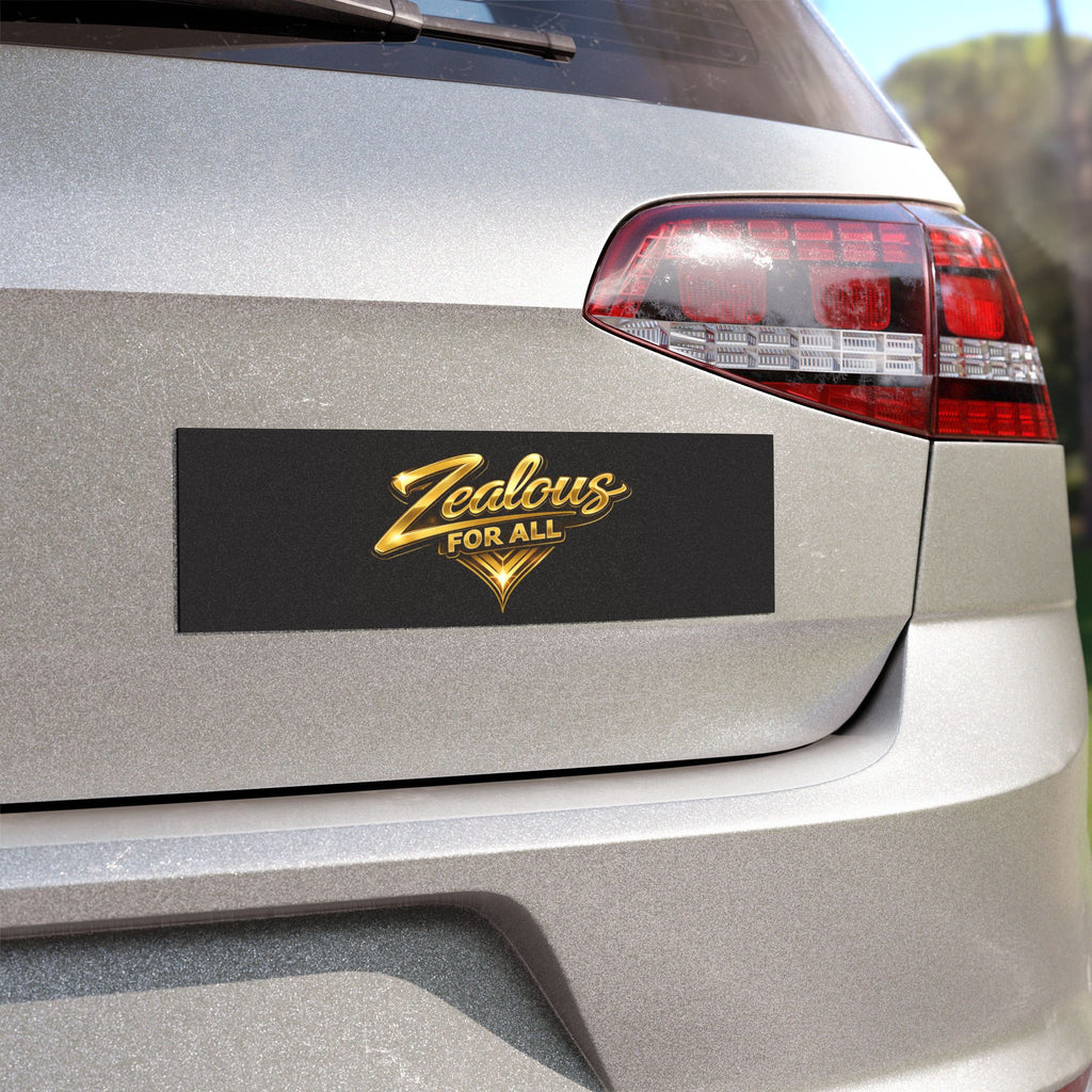 Car Magnet — Gold Crown 'Z' Logo with "Zealous For All"