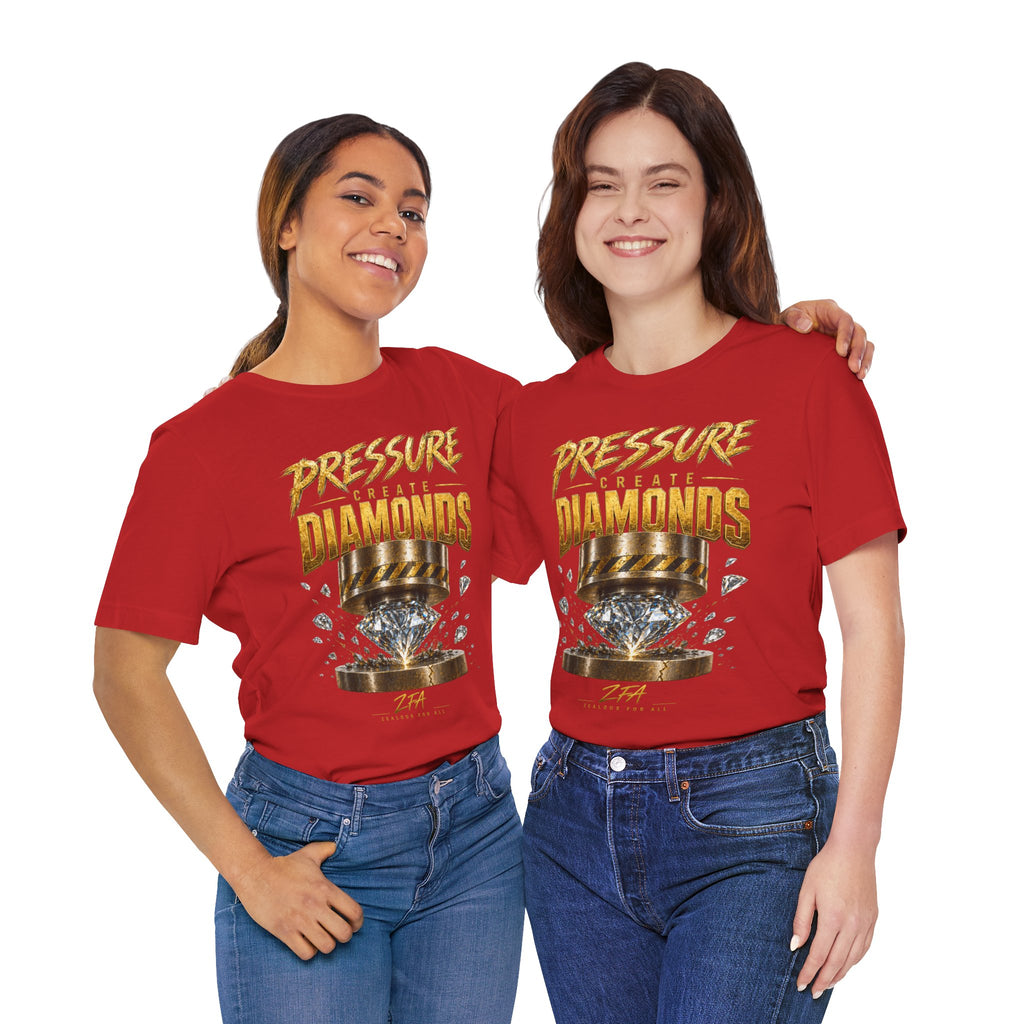 Pressure Create Diamonds T-Shirt — Motivational Graphic Tee