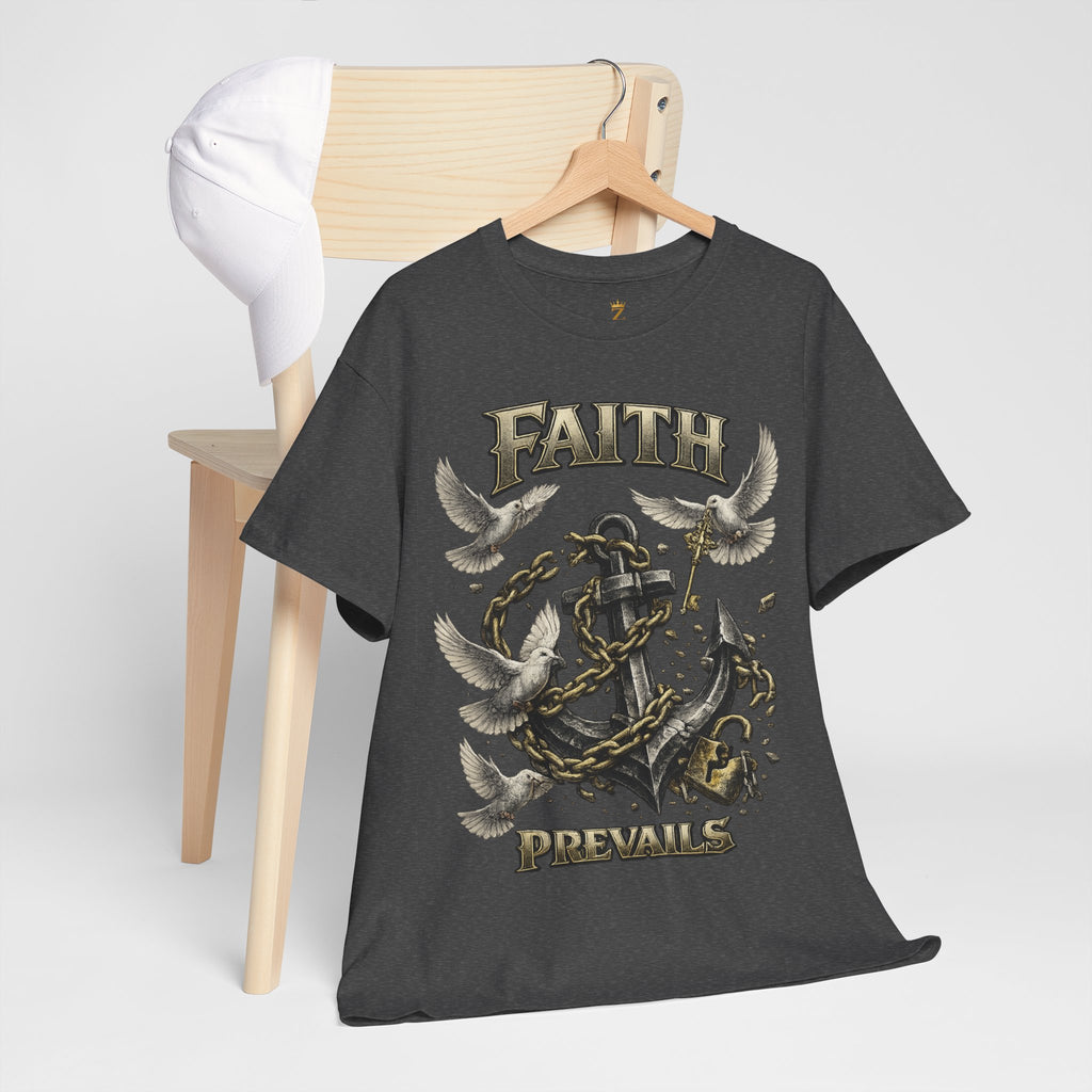 Adult Faith Prevails T‑Shirt (Black Anchor) Printify