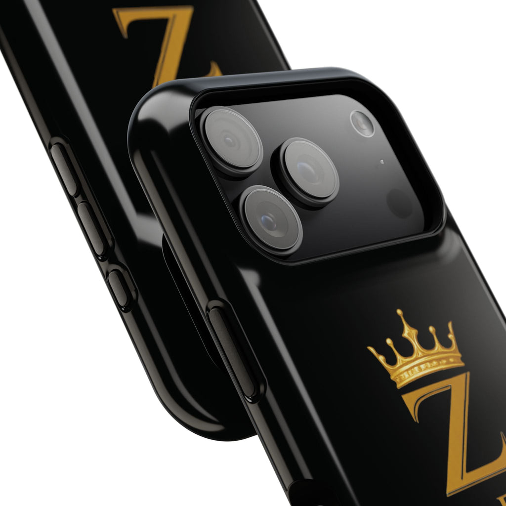 Phone Case — "Zealous For All" Gold Crown Impact-Resistant Case Printify