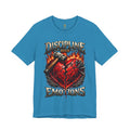 Discipline Over Emotions Premium Graphic T-Shirt (Red Heart) Printify