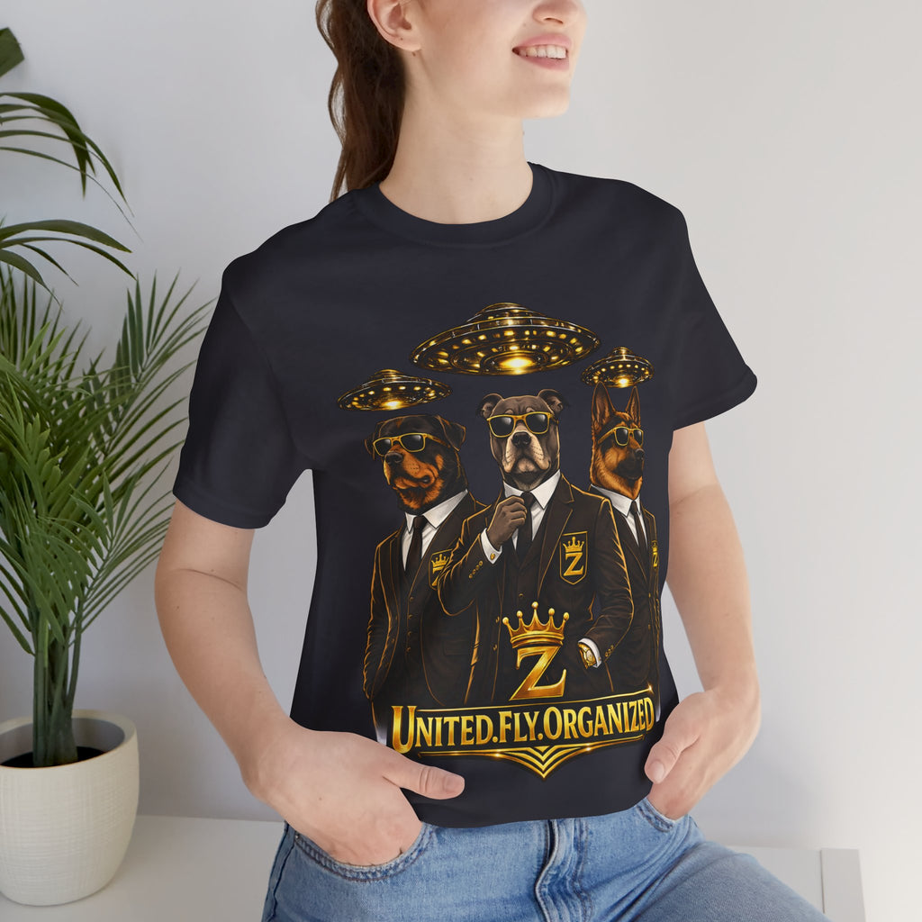 COMING SOON... United. Fly. Organized. Graphic Tee (Gold) Printify