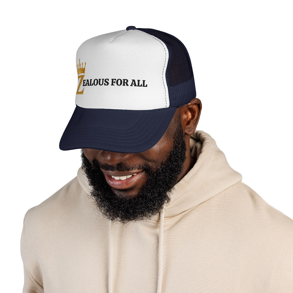 Zealous For All Trucker Caps Printify