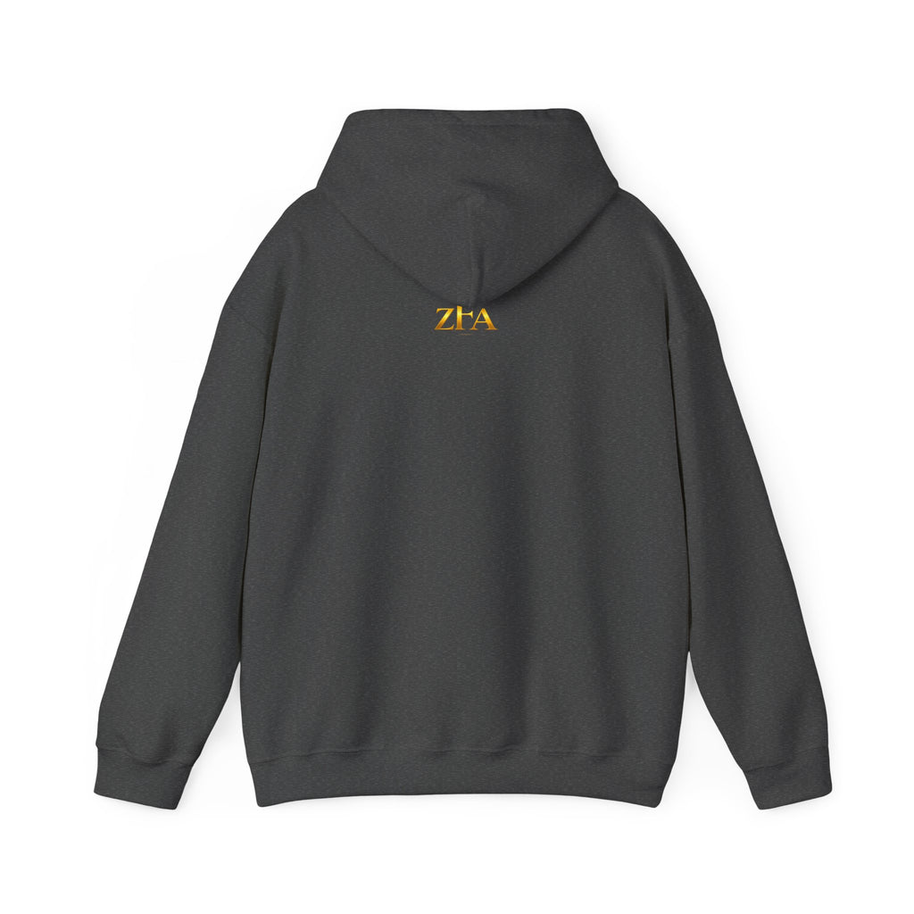 Zealous For All Hoodie — Gold Logo Printify