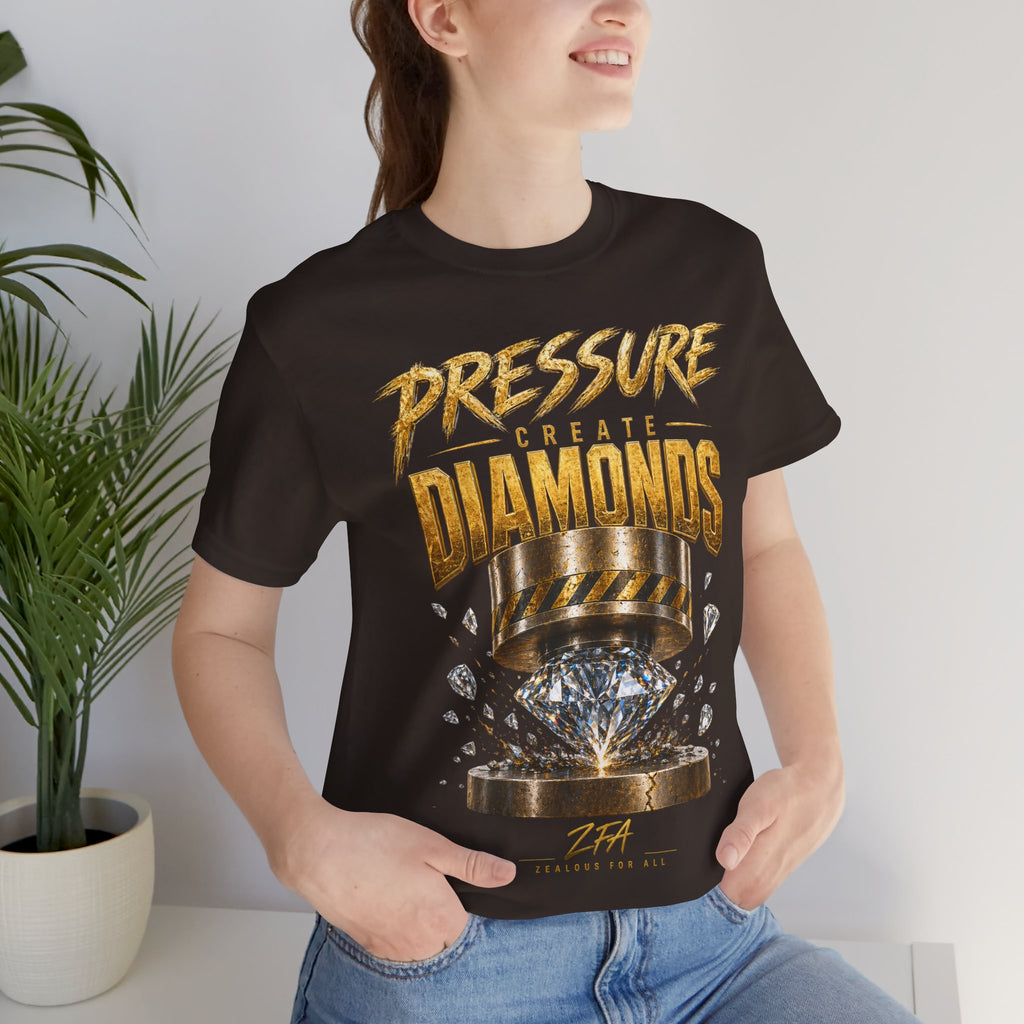 Pressure Create Diamonds T-Shirt — Motivational Graphic Tee