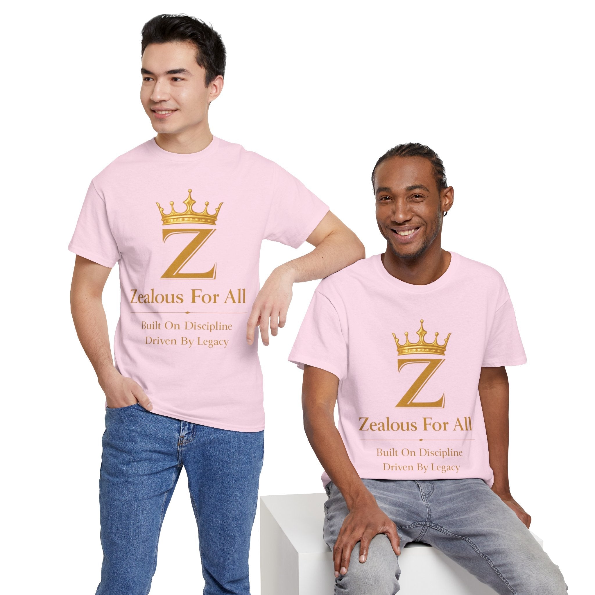 Unisex Zealous For All T-Shirt (Gold Logo) Printify