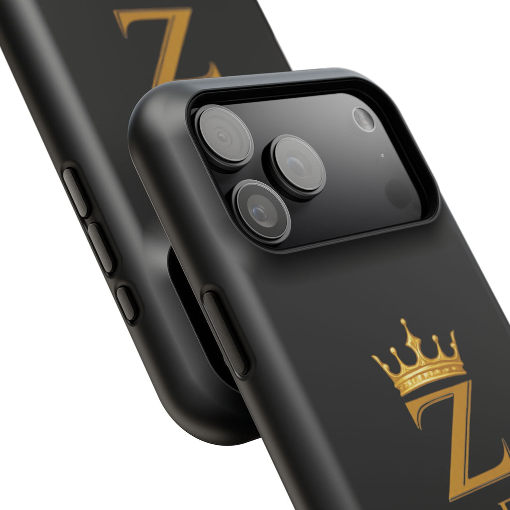 Phone Case — "Zealous For All" Gold Crown Impact-Resistant Case Printify