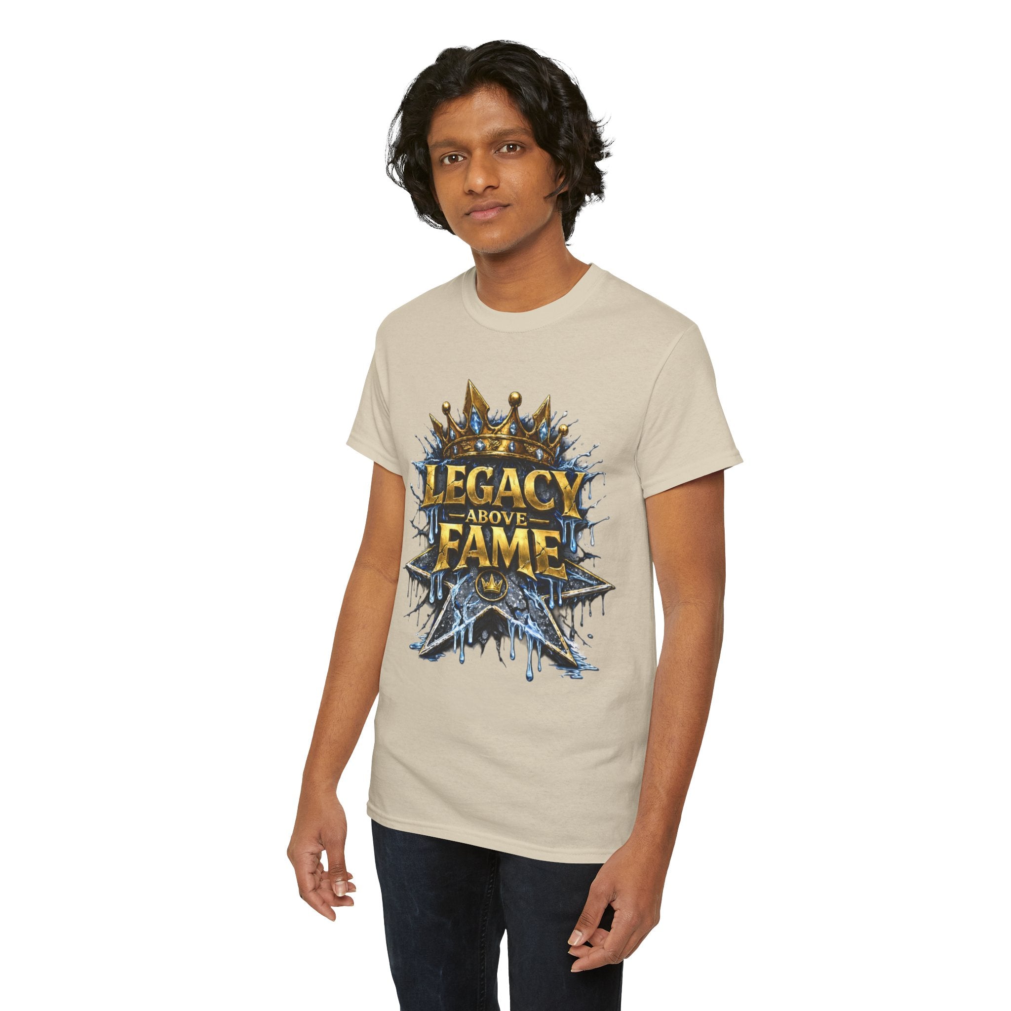 Adult Legacy Above Fame Graphic T-Shirt (Icy Blue Drip) - Zealous For All