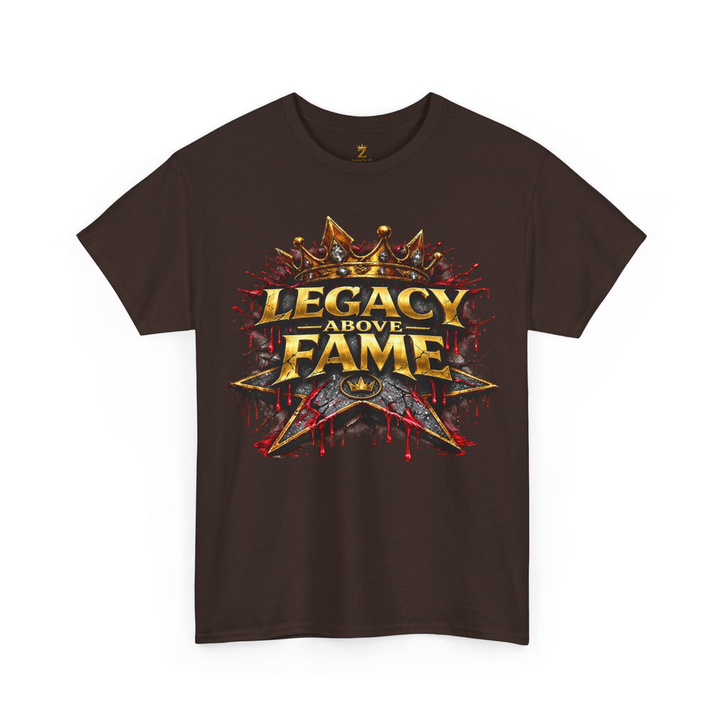 Adult Legacy Above Fame Graphic T-Shirt (Red Drip) - Zealous For All